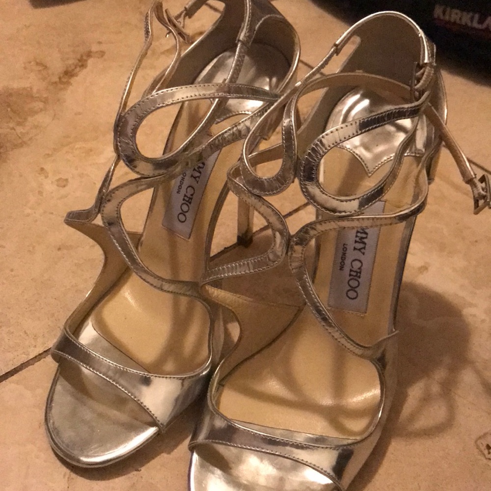 Silver Jimmy Choo